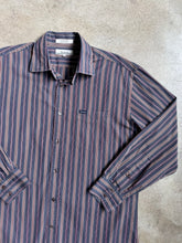 Load image into Gallery viewer, Faconnable Striped Cotton Button-Up Shirt (L)
