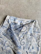 Load image into Gallery viewer, 90s Vintage The Limited Geometric Floral Jacquard Mini Wrap Skirt | Small
