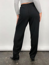 Load image into Gallery viewer, 90&#39;s High Waisted Black Pants (L)
