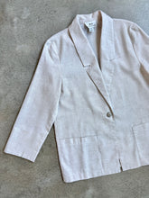Load image into Gallery viewer, Vintage BT Traditions Ecru Linen-Blend Lightweight Blazer (M)
