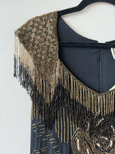 Load image into Gallery viewer, Haute Hippie Silk Beaded Fringe Flapper Dress (S)
