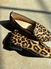 Load image into Gallery viewer, Franco Sarto Leopard Pony-Hair Loafers (US 8.5)
