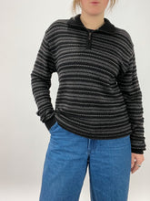 Load image into Gallery viewer, Alpaca Wool Quarter Zip Sweater (L)
