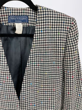 Load image into Gallery viewer, Vintage Houndstooth Wool Blazer &amp; Skirt Set (S)
