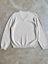 Load image into Gallery viewer, Neutral Argyle V-Neck Cotton Sweater | XL
