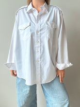 Load image into Gallery viewer, 90s Vintage White Aviator Shirt (XXL)
