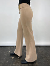 Load image into Gallery viewer, Y2K Beige Low Rise Flared Pants (S)
