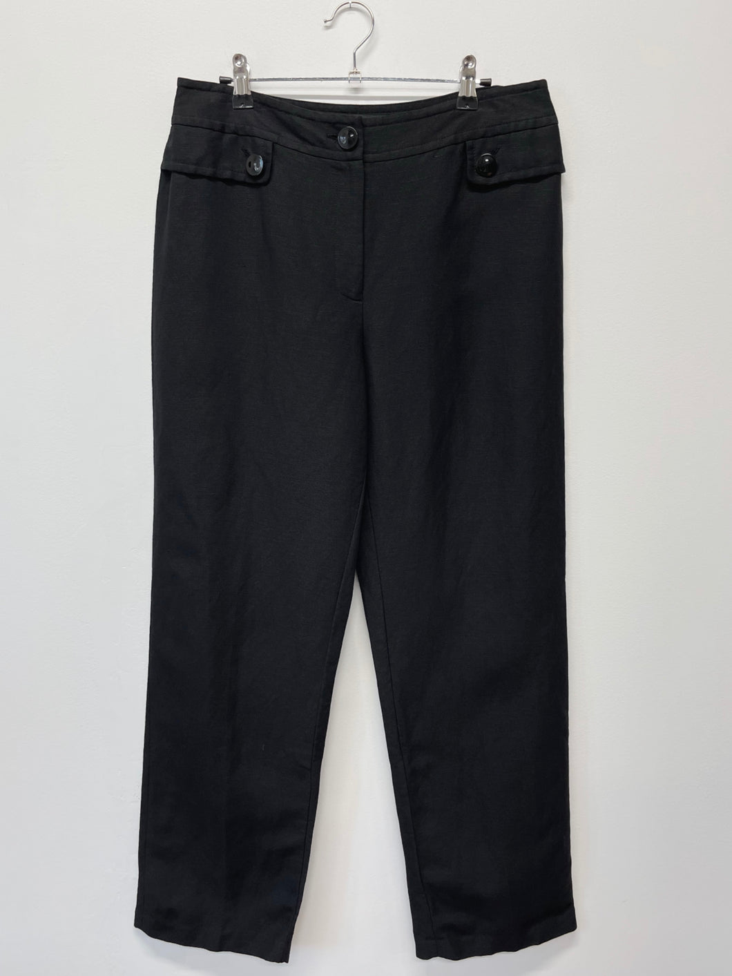 Black Linen Pants (W32