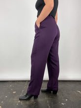 Load image into Gallery viewer, 90&#39;s Purple High Waisted Pleated Trousers (W30&quot;)
