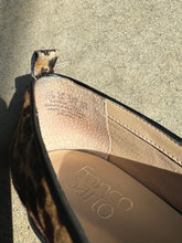 Load image into Gallery viewer, Franco Sarto Leopard Pony-Hair Loafers (US 8.5)
