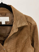 Load image into Gallery viewer, Y2K Brown Suede Slim Fit Jacket (M)

