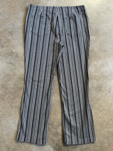 Load image into Gallery viewer, Y2K Black &amp; White Striped Lace Up Pants (L/XL)
