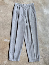 Load image into Gallery viewer, 90s Vintage Talbots Grey Wool Pleated Trousers (W28&quot;)

