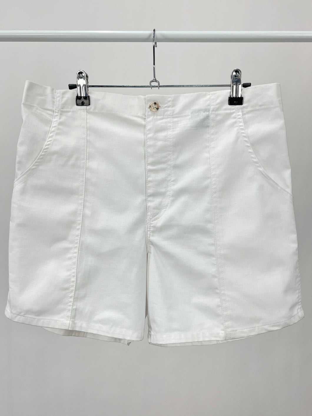 Vintage White Cotton Shorts (W34)
