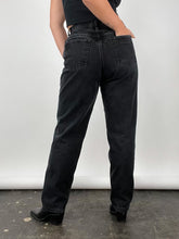 Load image into Gallery viewer, Washed Black High Waisted Jeans (W31&quot;)

