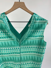 Load image into Gallery viewer, Vintage Green Patterned Sleeveless Top (M)
