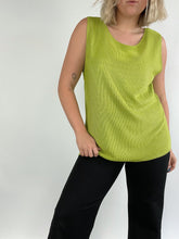 Load image into Gallery viewer, 90&#39;s Lime Knit Tank Top (M/L)
