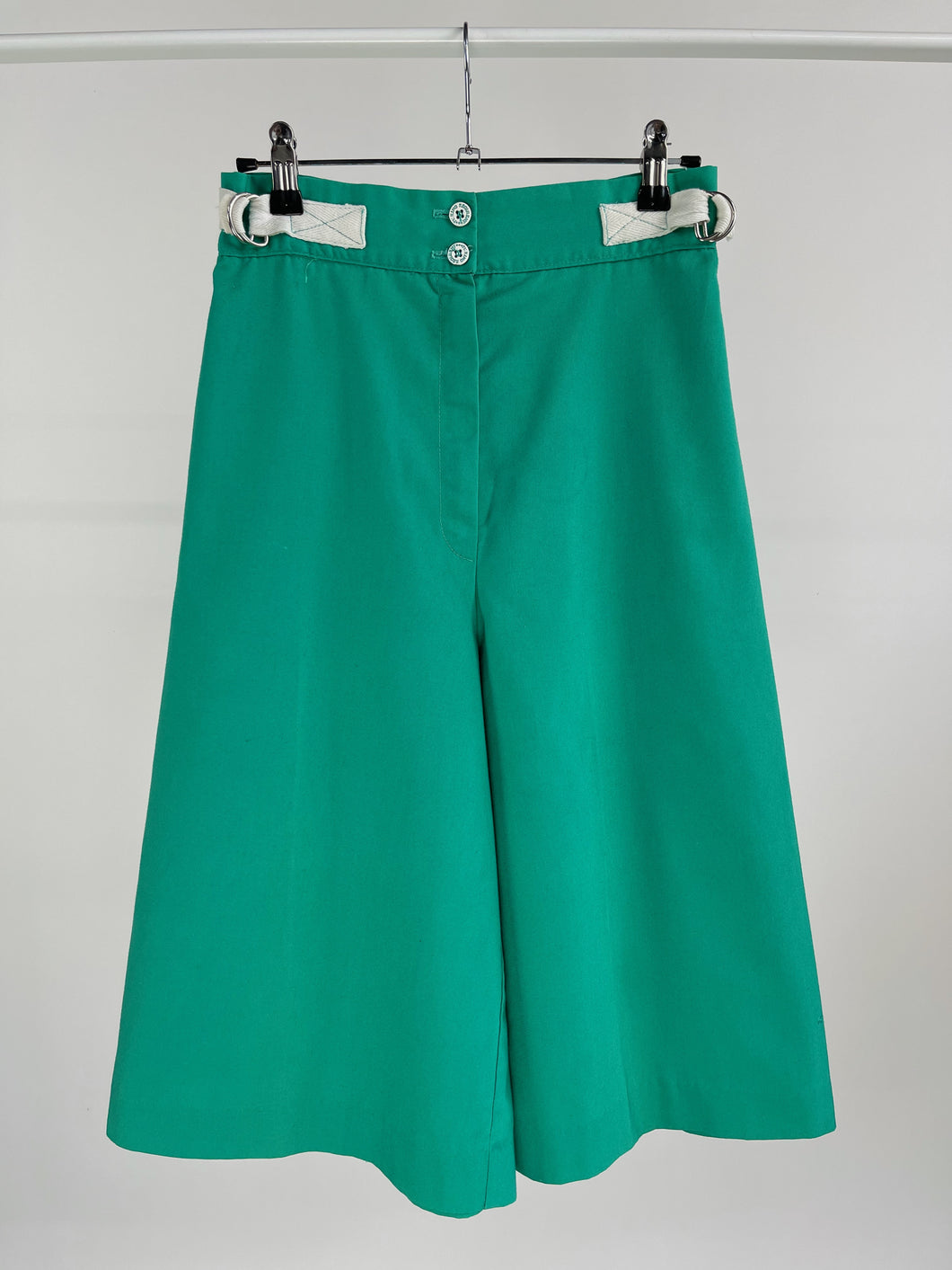 70's Green High Waisted Culottes (W26