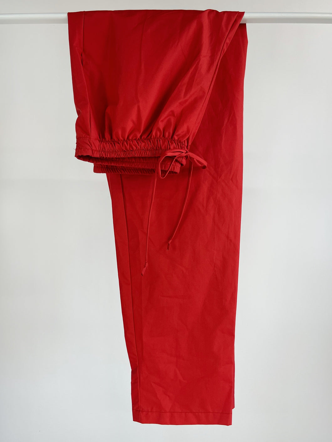 Vintage Red Nylon Track Pants (S)