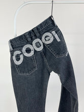 Load image into Gallery viewer, Coogi Embroidered Low Rise Washed Black Jeans (W28&quot;)
