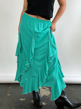 Load image into Gallery viewer, Asymmetric Ruffle Hem Maxi Skirt (W36&quot;)
