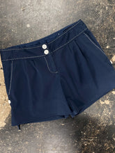 Load image into Gallery viewer, Navy Contrast Stitch Rolled Shorts (W31&quot;)
