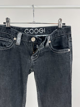 Load image into Gallery viewer, Coogi Embroidered Low Rise Washed Black Jeans (W28&quot;)
