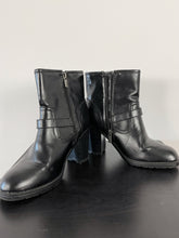 Load image into Gallery viewer, Black Buckle Ankle Boots (US W7.5)
