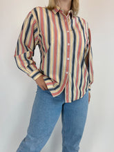 Load image into Gallery viewer, 90&#39;s Washed Stripe Button Down Shirt (L)
