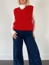 Load image into Gallery viewer, Red Sweater Vest (L)
