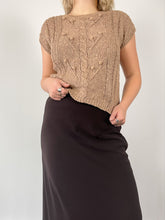 Load image into Gallery viewer, 70&#39;s Washed Brown Sweater Vest (M)
