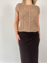 Load image into Gallery viewer, 70&#39;s Washed Brown Sweater Vest (M)
