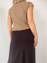 Load image into Gallery viewer, 70&#39;s Washed Brown Sweater Vest (M)
