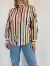 Load image into Gallery viewer, 90&#39;s Washed Stripe Button Down Shirt (L)
