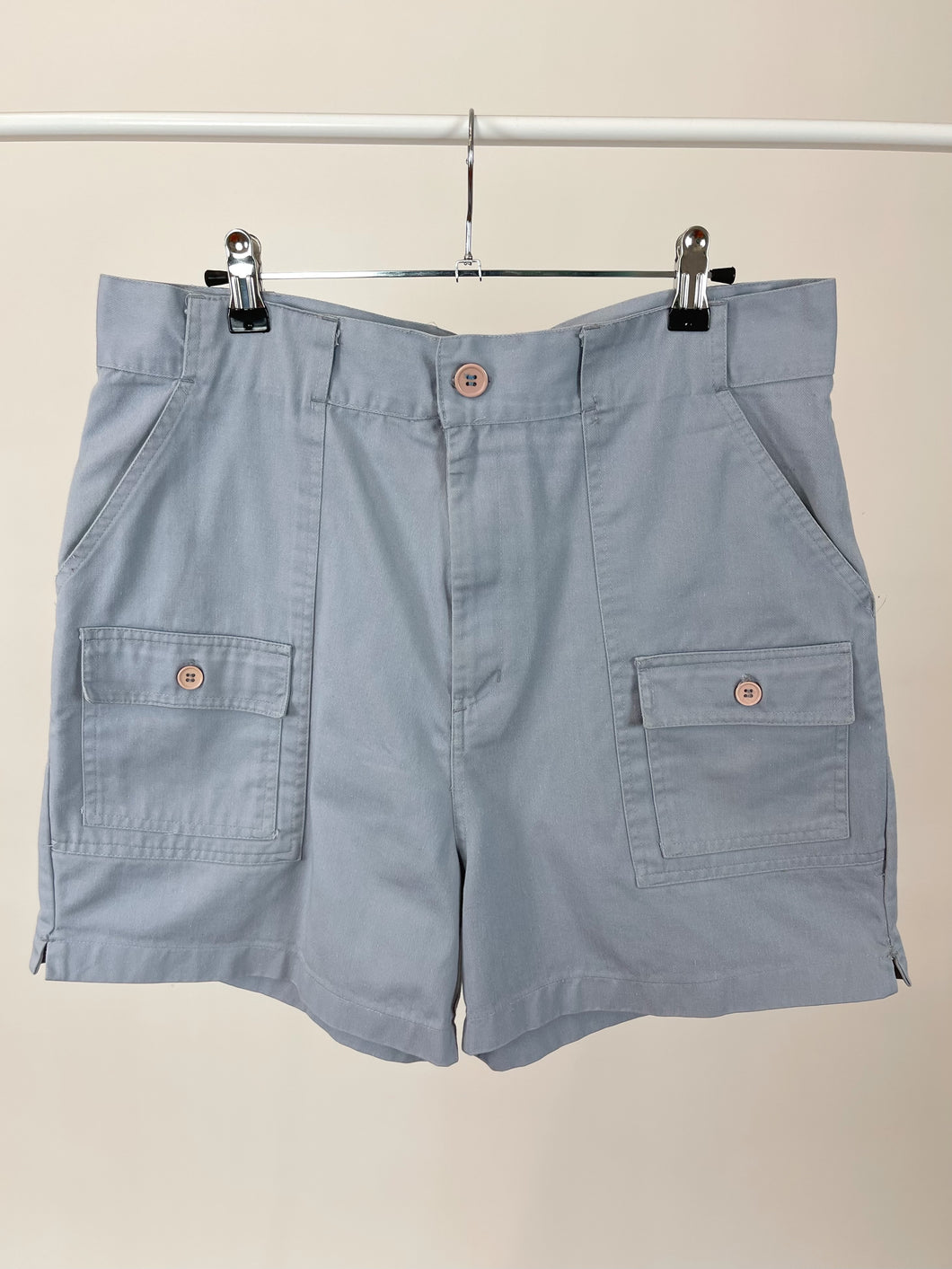 Vintage Grey Utility Shorts (W34