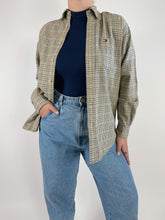 Load image into Gallery viewer, 90&#39;s Tommy Hilfiger Yellow Plaid Button Down (S)
