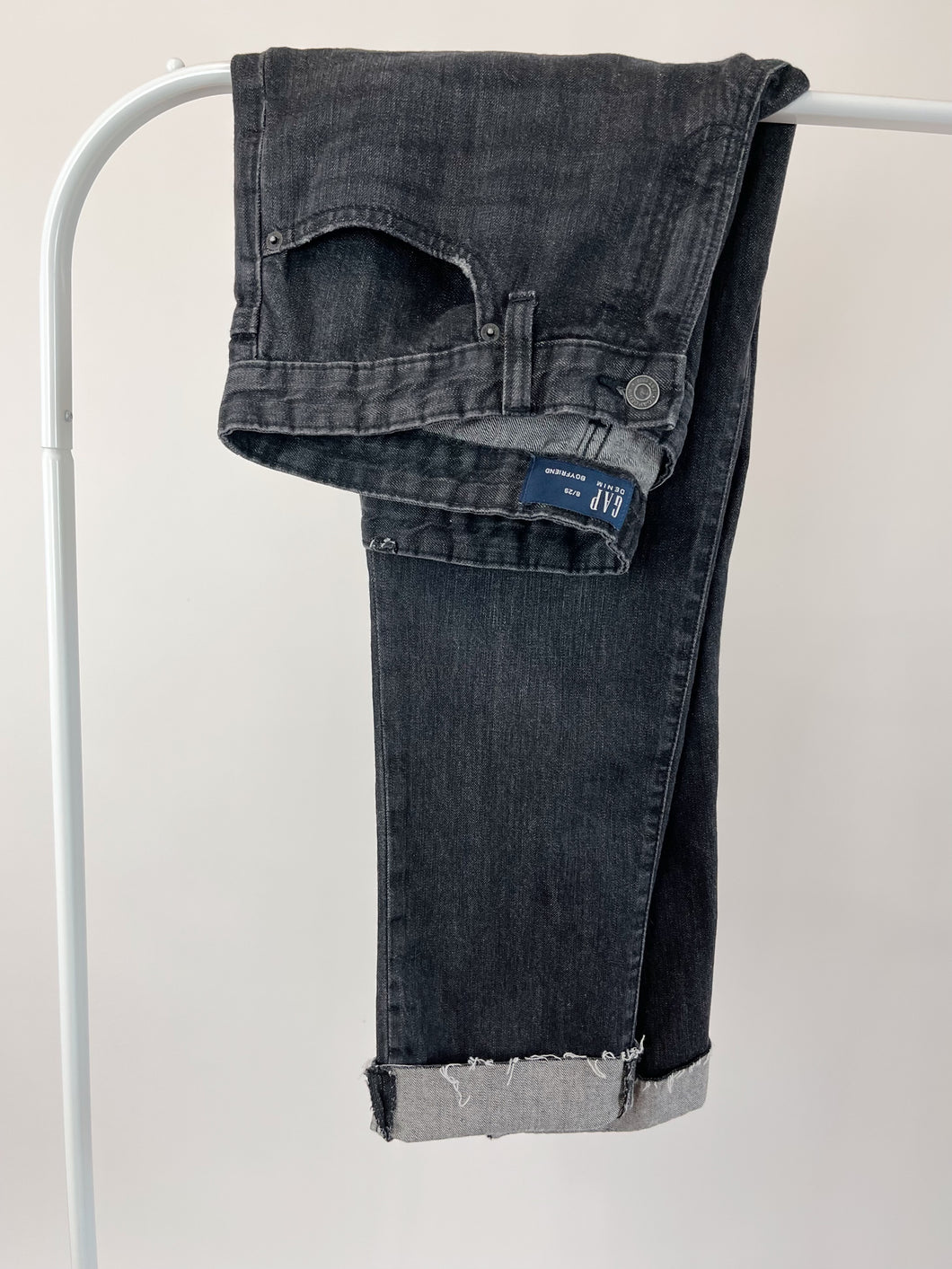 Washed Black Boyfriend Jeans (W29
