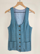 Load image into Gallery viewer, 60&#39;s Baby Blue Wool Three Piece Set (S)
