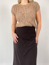 Load image into Gallery viewer, 70&#39;s Washed Brown Sweater Vest (M)
