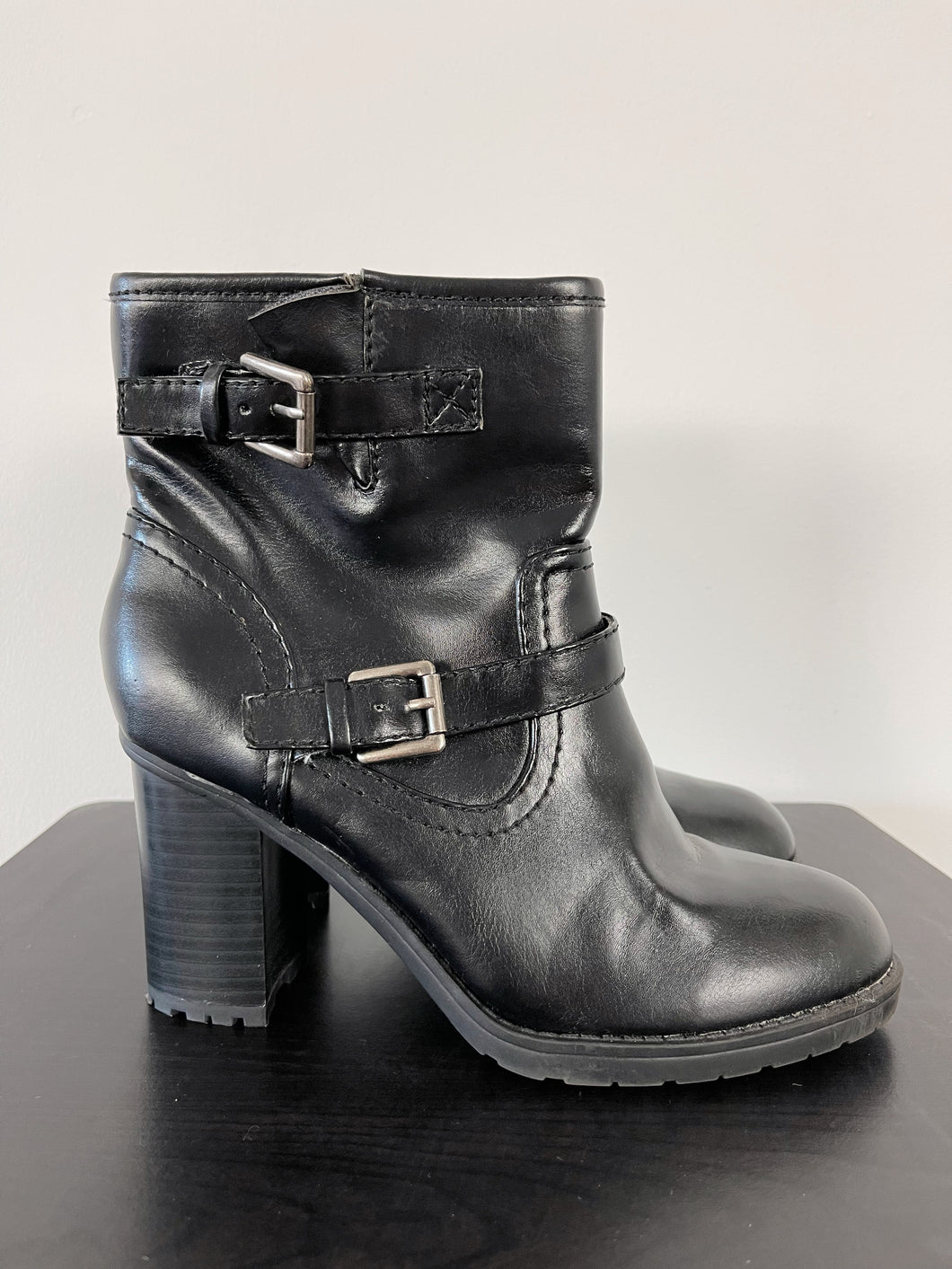 Black Buckle Ankle Boots (US W7.5)
